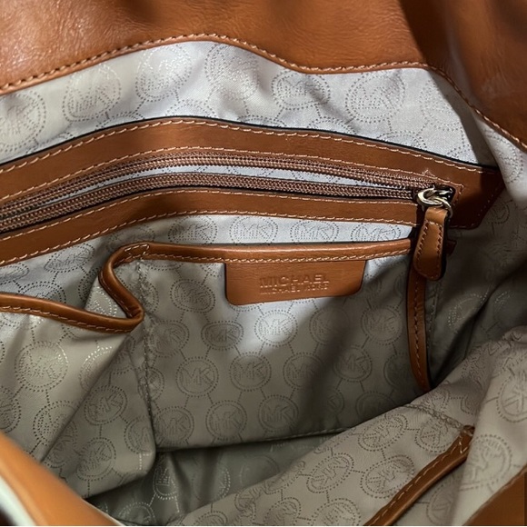 Large Michael Kors Hamilton White and Brown - Picture 14 of 16